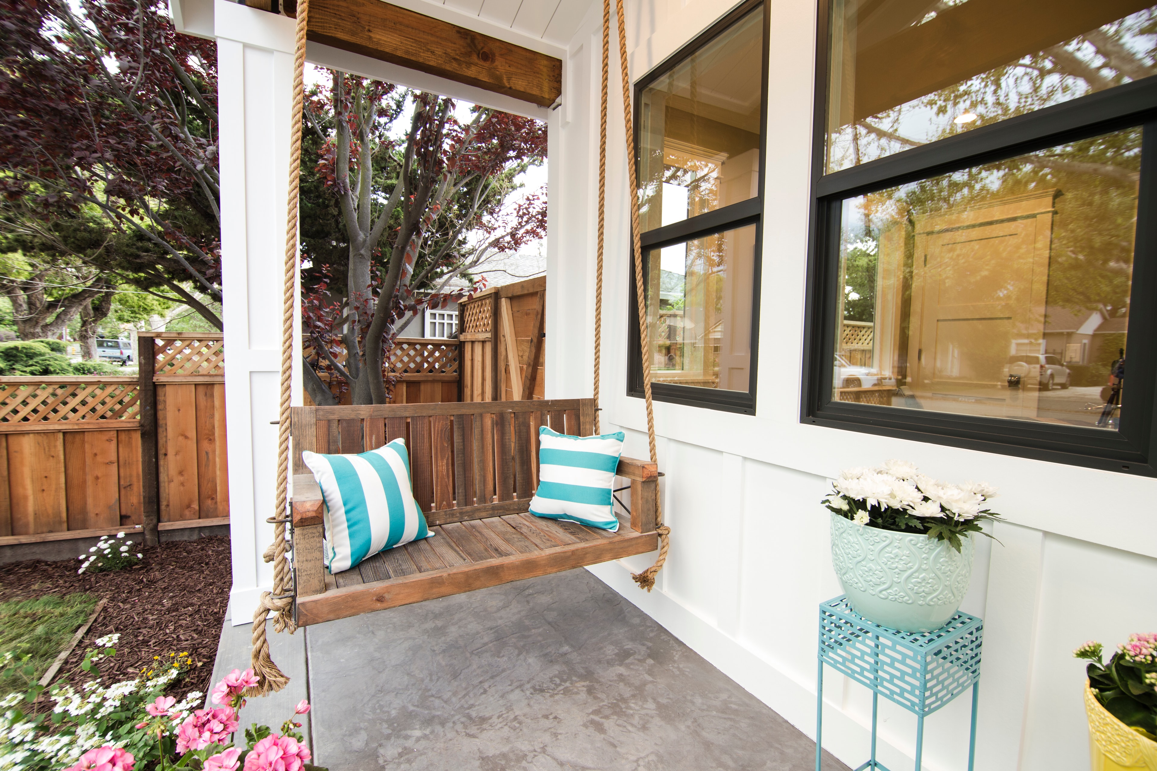 Porch swing detail
